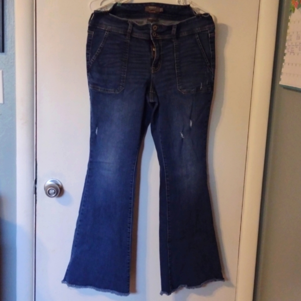 Torrid Size 10R mid rise flare jeans